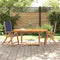 vidaXL - Tuinstoelen - inklapbaar - 2 - st - massief - acaciahout - en - textileen