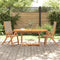 vidaXL - Tuinstoelen - inklapbaar - 2 - st - massief - acaciahout - en - textileen