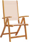 vidaXL - Tuinstoelen - inklapbaar - 2 - st - massief - acaciahout - en - textileen