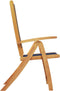 vidaXL - Tuinstoelen - inklapbaar - 2 - st - massief - acaciahout - en - textileen