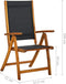 vidaXL - Tuinstoelen - inklapbaar - 2 - st - massief - acaciahout - en - textileen