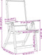 vidaXL - Tuinstoelen - inklapbaar - 2 - st - massief - acaciahout - en - textileen