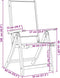vidaXL - Tuinstoelen - inklapbaar - 2 - st - massief - acaciahout - en - textileen