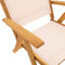 vidaXL - Tuinstoelen - inklapbaar - 2 - st - massief - acaciahout - en - textileen