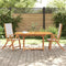vidaXL - Tuinstoelen - inklapbaar - 2 - st - massief - acaciahout - en - textileen