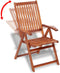 vidaXL - Tuinstoelen - inklapbaar - 2 - st - massief - acaciahout - bruin