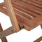 vidaXL - Tuinstoelen - inklapbaar - 2 - st - massief - acaciahout