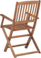 vidaXL - Tuinstoelen - inklapbaar - 2 - st - massief - acaciahout