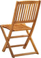 vidaXL - Tuinstoelen - inklapbaar - 2 - st - massief - acaciahout