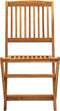 vidaXL - Tuinstoelen - inklapbaar - 2 - st - massief - acaciahout