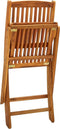 vidaXL - Tuinstoelen - inklapbaar - 2 - st - massief - acaciahout