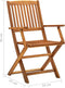 vidaXL - Tuinstoelen - inklapbaar - 2 - st - massief - acaciahout