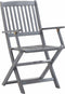 vidaXL - Tuinstoelen - inklapbaar - 2 - st - massief - acaciahout