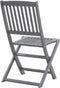 vidaXL - Tuinstoelen - inklapbaar - 2 - st - massief - acaciahout