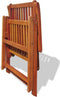 vidaXL - Tuinstoelen - inklapbaar - 2 - st - massief - acaciahout - bruin