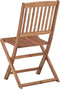 vidaXL - Tuinstoelen - inklapbaar - 2 - st - massief - acaciahout