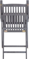 vidaXL - Tuinstoelen - inklapbaar - 2 - st - massief - acaciahout