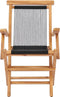 vidaXL - Tuinstoelen - inklapbaar - 2 - st - massief - teakhout - en - touw