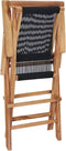 vidaXL - Tuinstoelen - inklapbaar - 2 - st - massief - teakhout - en - touw