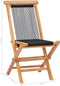 vidaXL - Tuinstoelen - inklapbaar - 2 - st - massief - teakhout - en - touw