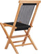 vidaXL - Tuinstoelen - inklapbaar - 2 - st - massief - teakhout - en - touw