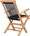 vidaXL - Tuinstoelen - inklapbaar - 2 - st - massief - teakhout - en - touw