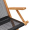 vidaXL - Tuinstoelen - inklapbaar - 2 - st - massief - teakhout - en - touw