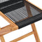 vidaXL - Tuinstoelen - inklapbaar - 2 - st - massief - teakhout - en - touw