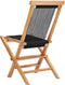 vidaXL - Tuinstoelen - inklapbaar - 2 - st - massief - teakhout - en - touw