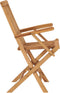vidaXL - Tuinstoelen - inklapbaar - 2 - st - massief - teakhout