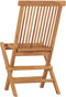 vidaXL - Tuinstoelen - inklapbaar - 2 - st - massief - teakhout
