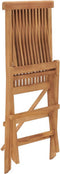 vidaXL - Tuinstoelen - inklapbaar - 2 - st - massief - teakhout