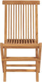 vidaXL - Tuinstoelen - inklapbaar - 2 - st - massief - teakhout