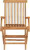 vidaXL - Tuinstoelen - inklapbaar - 2 - st - massief - teakhout