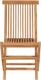vidaXL - Tuinstoelen - inklapbaar - 2 - st - massief - teakhout