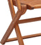 vidaXL - Tuinstoelen - inklapbaar - 2 - st - met - armleuning - massief - acaciahout
