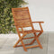 vidaXL - Tuinstoelen - inklapbaar - 2 - st - met - armleuning - massief - acaciahout