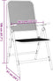 vidaXL - Tuinstoelen - inklapbaar - 2 - st - metaalgaas - antracietkleurig