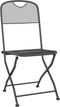 vidaXL - Tuinstoelen - inklapbaar - 2 - st - metaalgaas - antracietkleurig