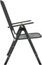 vidaXL - Tuinstoelen - inklapbaar - 2 - st - metaalgaas - antracietkleurig