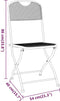 vidaXL - Tuinstoelen - inklapbaar - 2 - st - metaalgaas - antracietkleurig