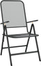 vidaXL - Tuinstoelen - inklapbaar - 2 - st - metaalgaas - antracietkleurig