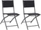 vidaXL - Tuinstoelen - inklapbaar - 2 - st - staal - en - textileen