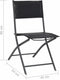 vidaXL - Tuinstoelen - inklapbaar - 2 - st - staal - en - textileen