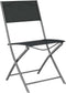 vidaXL - Tuinstoelen - inklapbaar - 2 - st - staal - en - textileen - zwart
