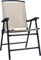 vidaXL - Tuinstoelen - inklapbaar - 2 - st - textileen - grijs