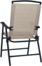 vidaXL - Tuinstoelen - inklapbaar - 2 - st - textileen - grijs