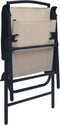 vidaXL - Tuinstoelen - inklapbaar - 2 - st - textileen - grijs