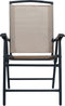 vidaXL - Tuinstoelen - inklapbaar - 2 - st - textileen - grijs