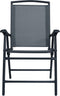 vidaXL - Tuinstoelen - inklapbaar - 2 - st - textileen - grijs